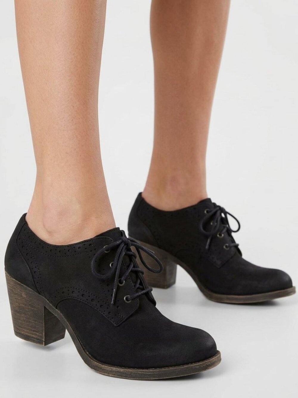 Rocket Dog Women's Black Selina Oxford Booties Size 8.5 (Would fit Size 8!)